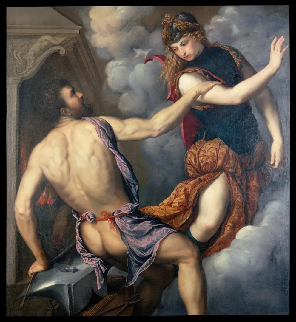 Athena Scorning the Advances of Hephaestus